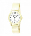 Ravel Ladies Bold Number White Dial Gold Expander Bracelet Watch R0232.02.2