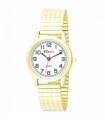 Ravel Ladies Bold Number White Dial Gold Expander Bracelet Watch R0232.12.2