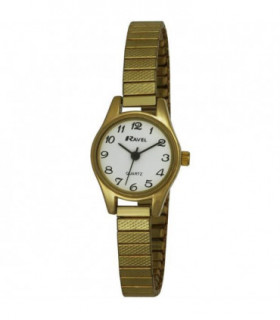 Ravel Ladies Cocktail White Dial with Gold Expander Watch R0207.01.2