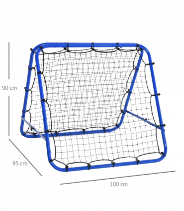 Rebounder Net Football Target Goal Training Adjustable Angles HOMCOM
