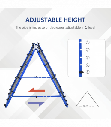 Rebounder Net Football Target Goal Training Adjustable Angles HOMCOM
