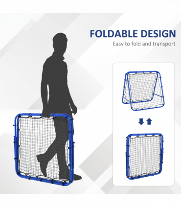 Rebounder Net Football Target Goal Training Adjustable Angles HOMCOM
