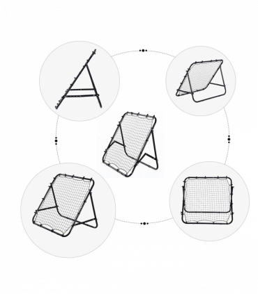 Rebounder Net Kids Adults Football Training Aid Practice Adjustable  HOMCOM