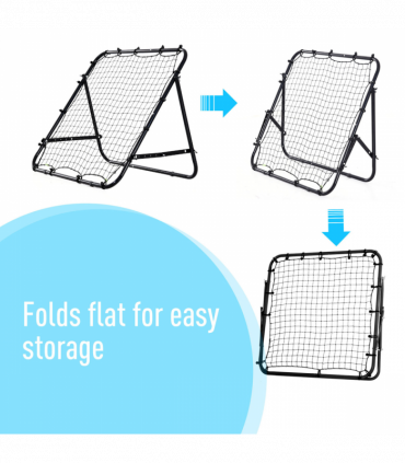 Rebounder Net Kids Adults Football Training Aid Practice Adjustable  HOMCOM