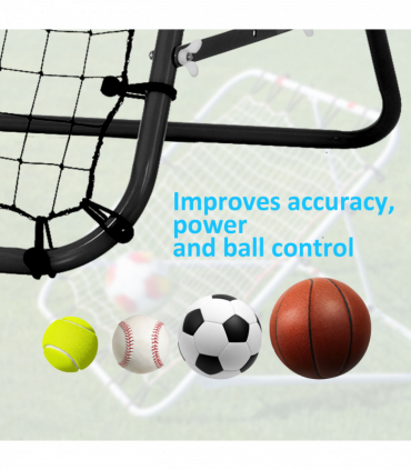 Rebounder Net Kids Adults Football Training Aid Practice Adjustable  HOMCOM