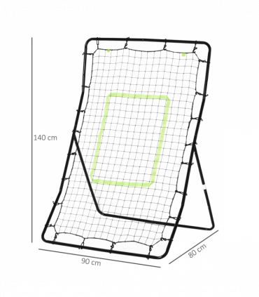 Rebounder Net Target Ball Kickback Baseball Training Equipment Play HOMCOM