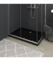vidaXL Rectangular ABS Shower Base Tray Black 70x100 cm
