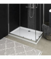 vidaXL Rectangular ABS Shower Base Tray White 70x100 cm