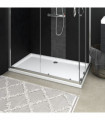 vidaXL Rectangular ABS Shower Base Tray White 70x120 cm