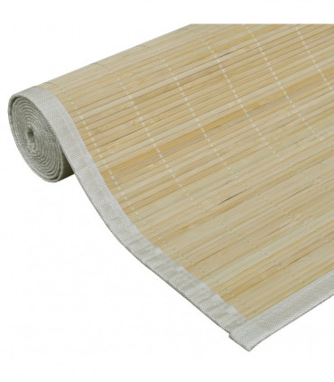 Rectangular Natural Bamboo Rug 120 x 180 cm