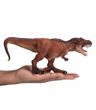 Red T-Rex Hunting Dinosaur Toy  Realistic Prehistoric Figure