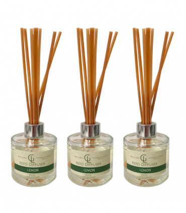 Reed Diffuser Oil Based 100ml Lemon Pack of 3