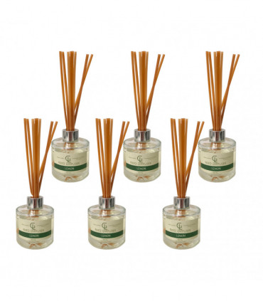 Reed Diffuser Oil Based 100ml Lemon Pack of 6