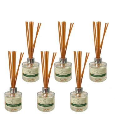 Reed Diffuser Oil Based 100ml Sweet Orange Pack of 6