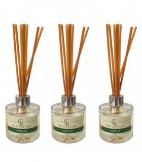 Reed Diffuser Oil Based 100ml Vanilla Pack of 3
