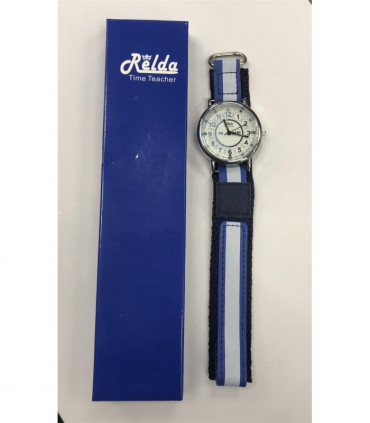 Relda Time Teacher Childrens Analogue Velcro Strap Boys Watch REL79 NEEDS BATTERY