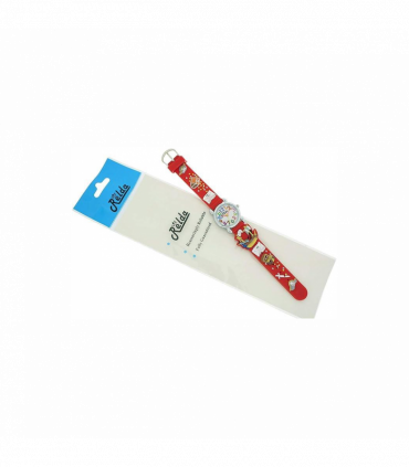 Relda Children's Big Number Analog Pirates A'hoy Red Silicone Strap Girl's Watch REL104