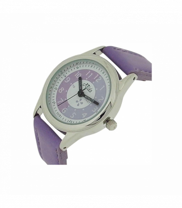Relda Girls Time Teacher Purple Leather Strap Watch REL13