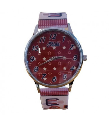 Relda Ladies Analogue Brown Star Silicone Strap Watch REL98