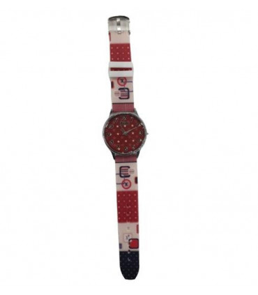 Relda Ladies Analogue Brown Star Silicone Strap Watch REL98