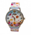Relda Ladies Analogue Flowers Silicone Strap Watch REL100