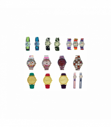 Relda Ladies/Boys/Girls Analogue Silicone nylon Strap 12 Mix Watches RELx12