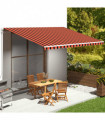 Replacement Fabric for Awning Orange and Brown 5x3.5 m