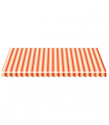 Replacement Fabric for Awning Yellow and Orange 4.5x3 m