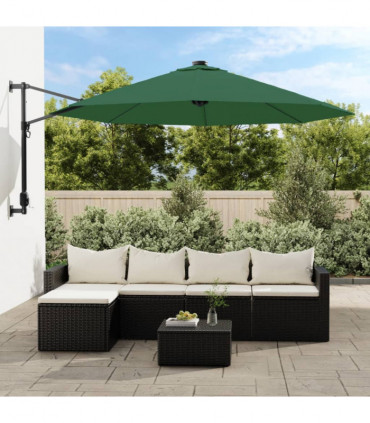 vidaXL Replacement Fabric for Cantilever Umbrella Green 350 cm