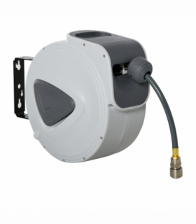 Retractable Air Hose Reel Auto Self-Winding Wall Mount 1/4" 15m+140cm Durhand