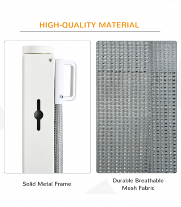 Retractable Safety Gate Folding Pet Barrier, for Doorways, Staircases, Hallways