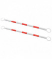 Retractable Traffic Cone Bars 2 pcs Plastic 130-215 cm