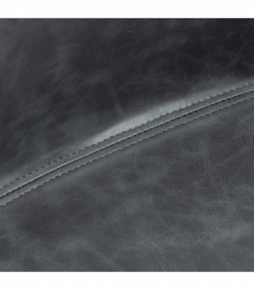 Retro Barstools Set of 2 PU Leather Adjustable Height Swivel Bar Chairs