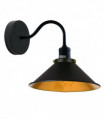 Retro Industrial Swan Neck Wall Light Indoor Sconce Metal Cone Shape Shade For  Basement, Bedroom, Dining Room, Garage