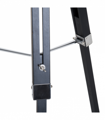 Retro Tripod Floor Lamp  Dome Shade Light Wooden Legs-Black/Gold