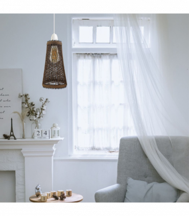 Retro Vintage 4cm Hole Barrel Cage Design Lampshade Easy Fit