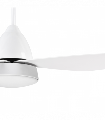 Reversible Ceiling Fan with Light, 3 Blades White LED Remote  White