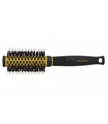 Revlon Ionic Ceramic Curls & Flips Small Round Barrel Blow Dry Hair Brush Nano Anti Bacterial Technology