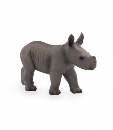 Rhino Baby Standing Toy  Realistic Wildlife Model