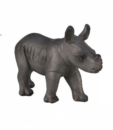 Rhino Baby Standing Toy  Realistic Wildlife Model