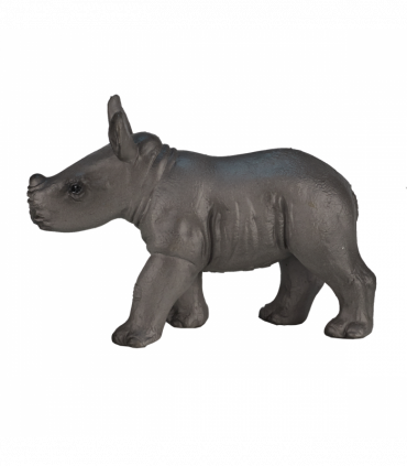 Rhino Baby Standing Toy  Realistic Wildlife Model