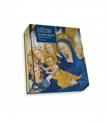 Richard II presented to the Virgin and Child by his Patron Saint John the Baptist and Saints Edward and Edmund ('The Wilton Diptych') - National Gallery 1000 Piece Jigsaw Puzzle