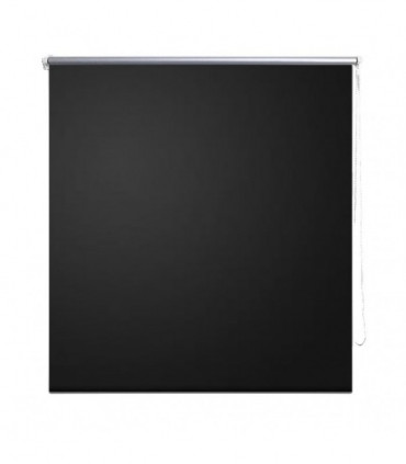 Roller Blind Blackout 100 x 230 cm Black
