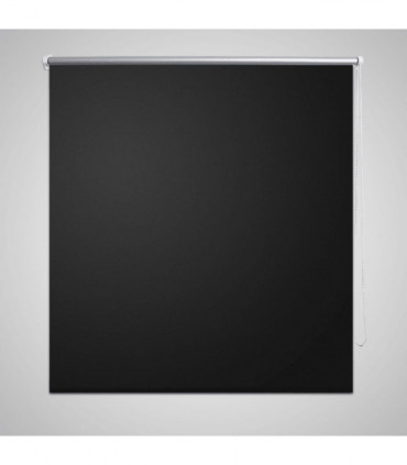 Roller Blind Blackout 120 x 230 cm Black
