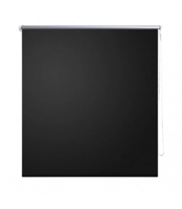 Roller Blind Blackout 120 x 230 cm Black