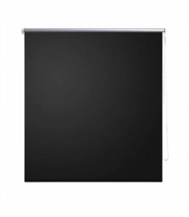 Roller Blind Blackout 160 x 230 cm Black