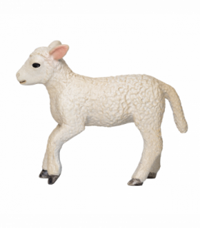 Romney Sheep Lamb Running  Realistic Farm Animal Figurine