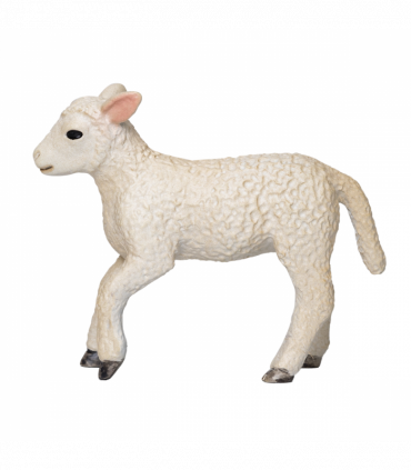 Romney Sheep Lamb Running  Realistic Farm Animal Figurine
