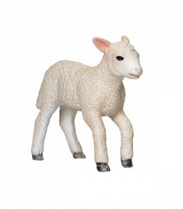 Romney Sheep Lamb Running  Realistic Farm Animal Figurine