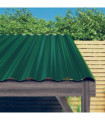 Roof Panels 36 pcs Powder-coated Steel Green 60x36 cm